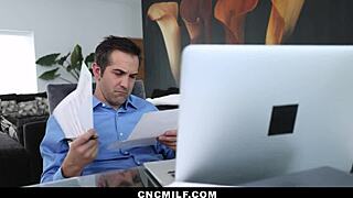 neighbor sneaks thrills with stepmom stepdaughter paperwork