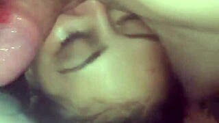 this petite black babe in cape town drops low for that monster cock blowjob then swallows cum