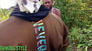 Chubby BBW blonde bent over doggystyle big cock pounding fat ass tits bouncing outside