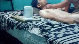 skinny guy gets intimate sensual MASSAGE turning into full pleasure ride