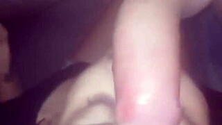 this petite black babe in cape town drops low for that monster cock blowjob then swallows cum