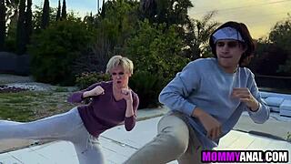 karate milf mommy takes monster cock deep in her tight asshole