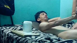 skinny guy gets intimate sensual MASSAGE turning into full pleasure ride