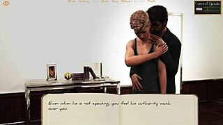 Dominating headmaster binds twink college boy big cock hentai game domination scene