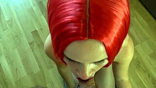 sex robot anna rides cock hard then shoves toy deep in her dripping pussy