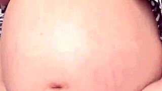 pregnant maid flashes big boobs hairy pussy on cam