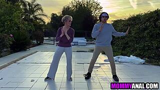 karate milf mommy takes monster cock deep in her tight asshole