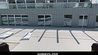 princess alice's ass gapes from monster cock anal before huge facial blast