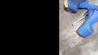 Milf's perfect body shines in pantyhose and sky-high heels, begging for attention!