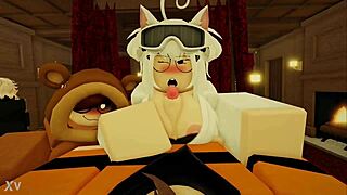 Dude, This Roblox Whore's Boob Job Leads Straight to Wild Dick Riding Action!