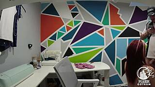 Sophie Foxx the Redhead Shoplifter Pays with Cum-Filled Holes