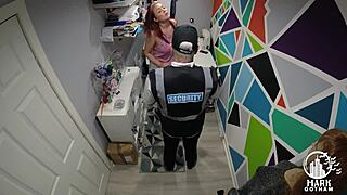 Sophie Foxx the Redhead Shoplifter Pays with Cum-Filled Holes