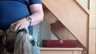 Bound french housewife chained outdoors endures ice session and sloppy blowjob humiliation