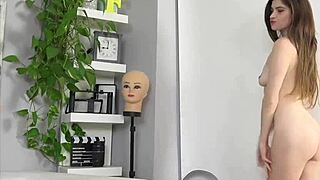 Sexy Brunette Czech Teases Hard Cock in Casting Interview