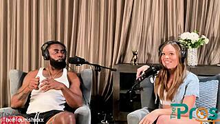 Sports reporter Katie Kush caught riding big black cock in steamy interracial threesome