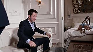 seductive cleaner candie luciani tempts businessmen into hot dp 🍆💦😈