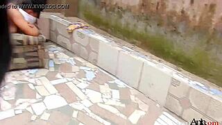 behind the scenes fucking while crowds watch my big cock!