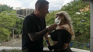 Colombian BBW with massive tits rides stranger's thick cock romantically