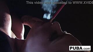 shyla stylez lights up sexy smoking fetish with big tits and pussy tease 🔥💨