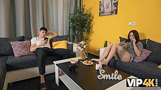 vip4k, let me calm your tight hole with my tongue and cock, brunette?