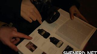 Seducing that hot nerd into rough missionary pounding her pussy glasses fogging up