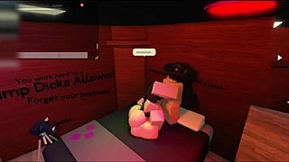 Roblox Whore Bends for Cute Friend's Rough Ass Pounding