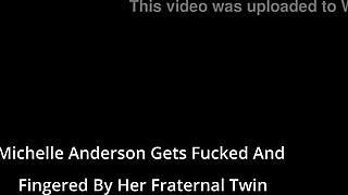 michelle anderson's twin sister gets her shaved pussy fucked and fingered by patient in hospital gloves