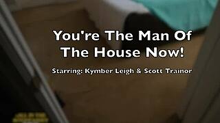 Stepmom Kymber Leigh Deepthroats Son's Huge Cock Special Way