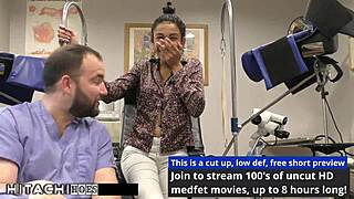 backstage at the hospital i rip clothes off miss mars and force hitachi orgasm on her tanned curly patient