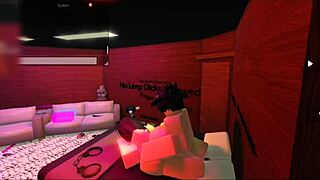 Roblox Whore Bends for Cute Friend's Rough Ass Pounding