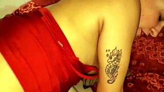 Skinny tattooed milf's first anal creampie in casting interview