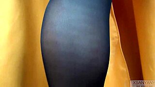 her silky stockings and heels wrapped tight around my cock for explosive thigh jobs