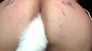 curvy brazilian raposinha safada in costume teases big ass clit and masturbates sensually 😈🔥