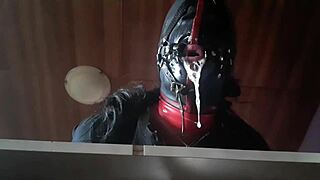 blindfolded milf gags on monster cock deepthroat creampie swallow facial slowmo preview