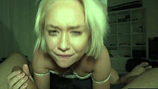 whoa busty blonde's tight holes wrecked by that massive coke can cock rough!