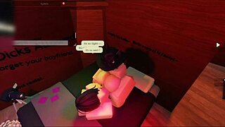 Roblox Whore Bends for Cute Friend's Rough Ass Pounding