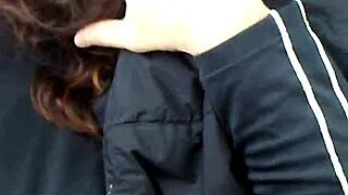 Amber's truck blowjob ends with hot CUM in mouth