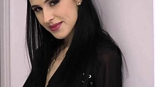 damn that petite babe alyssa bounty's wet pussy milks cock till it explodes on her feet