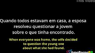 Naughty husband devours stepdaughter's curves in secret