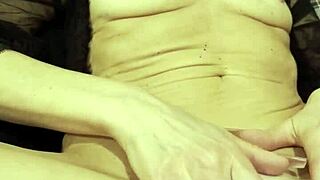 Think you can handle my oiled mature wife's small tits orgasm massage?