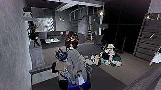 Fontaine Roblox Girls in Wild Futanari Hentai Orgy with Monster Cocks and Big Tits!