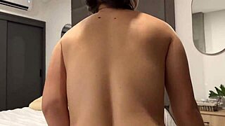 hey cutie petite blonde lures gym stranger home for hairy creampie pounding 😏🏋️‍♀️💦