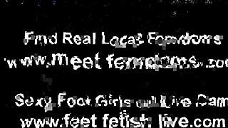 Pathetic Foot Boy Worships Dominant Woman's Feet in Total Submission