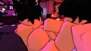 teaching her tight ass to take that big white cock