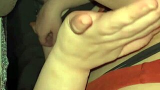 redhead tattooed babe slurps sloppy on huge black cock toy