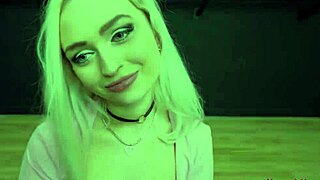 blonde kelsey starlette rides big cock after dildo stuffing her wet twat 😍💦