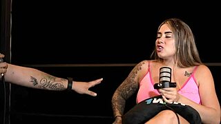 Interview Turns Wild As Sara Blonde Fingers Huge Tits Ass And Squirts Outdoors In Public Heels