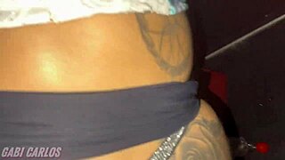 used like a slut at gloryhole... hubby's jerkin watchin my ass pounded!