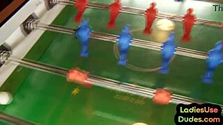 Femdom babes quiver with lust pegging guy's asshole using bottles