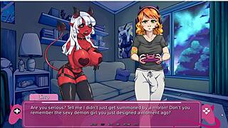 holy shit! futa demons ravage in lesbian monster visual novel demo!!